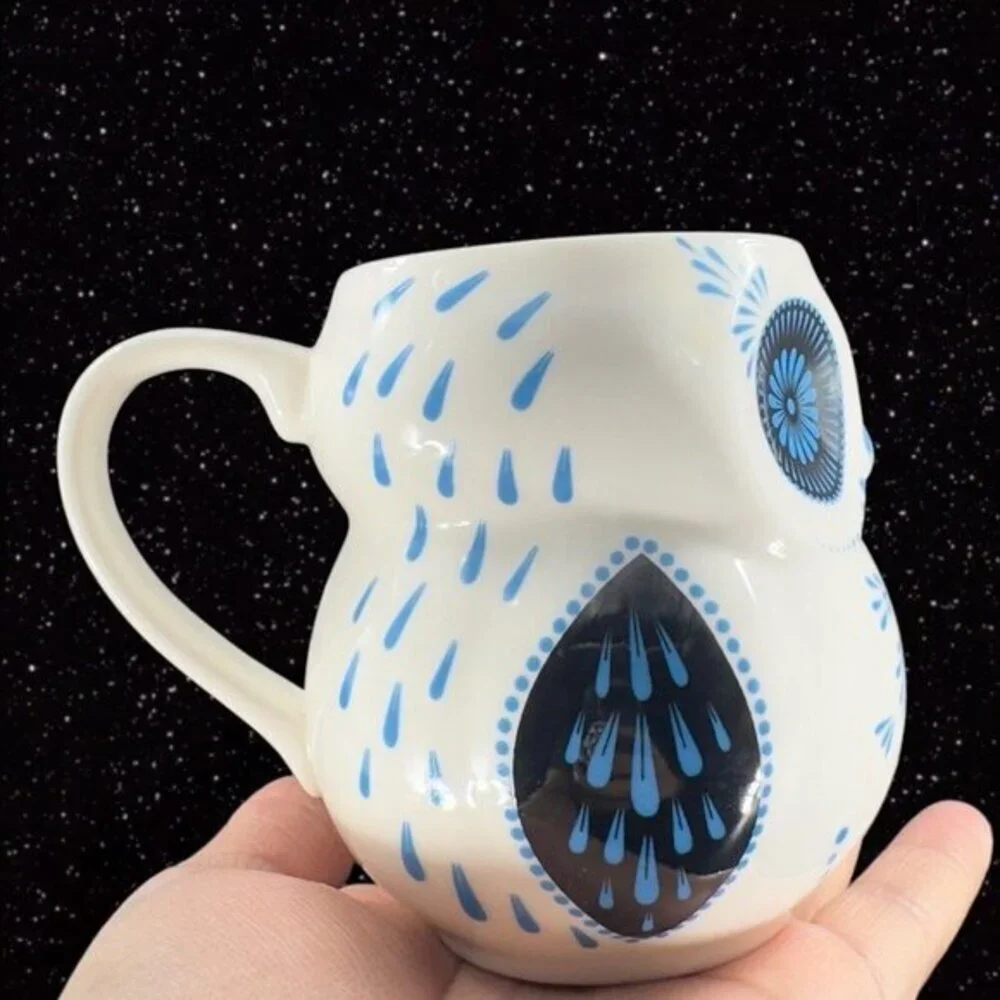 Paper Destiny Ceramic Coffee Mug‎ Cup Whimsical Öl Bird Shaped Mug 4.5”Wide 4”T